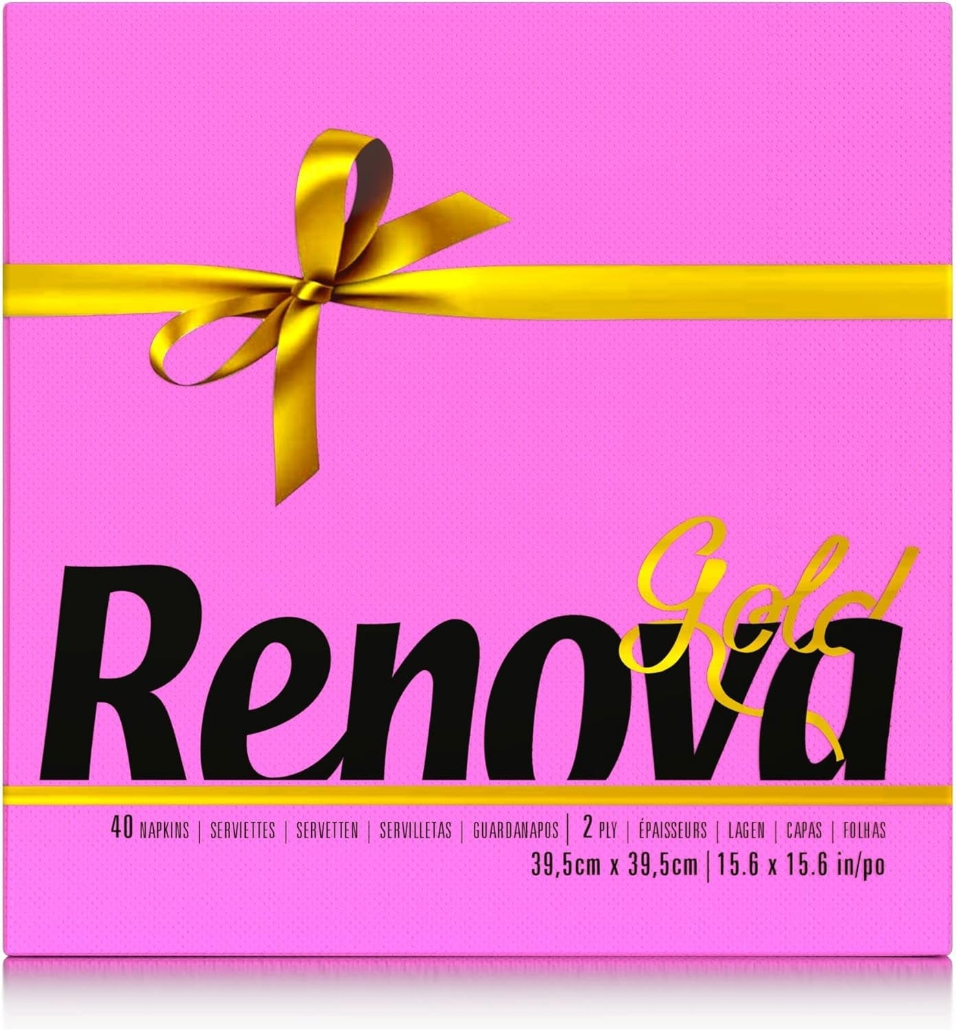 Servilletas de papel Renova, fucsia, 40 servilletas, grande, 2 capas