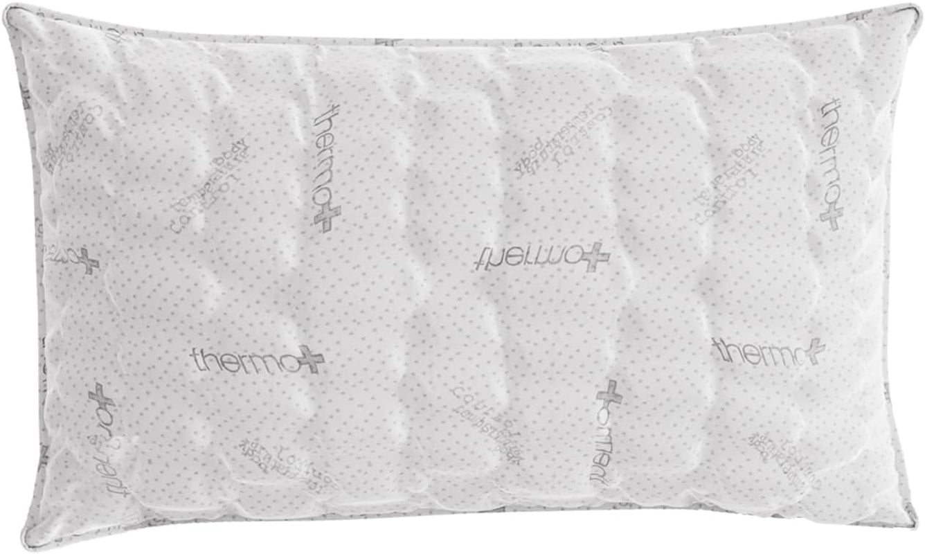 Ropa de cama italiana MB Home Italia, almohada, biocerámica, gris claro, 45 x 75 cm Almohadas estándar Naty Shop Termocontrol