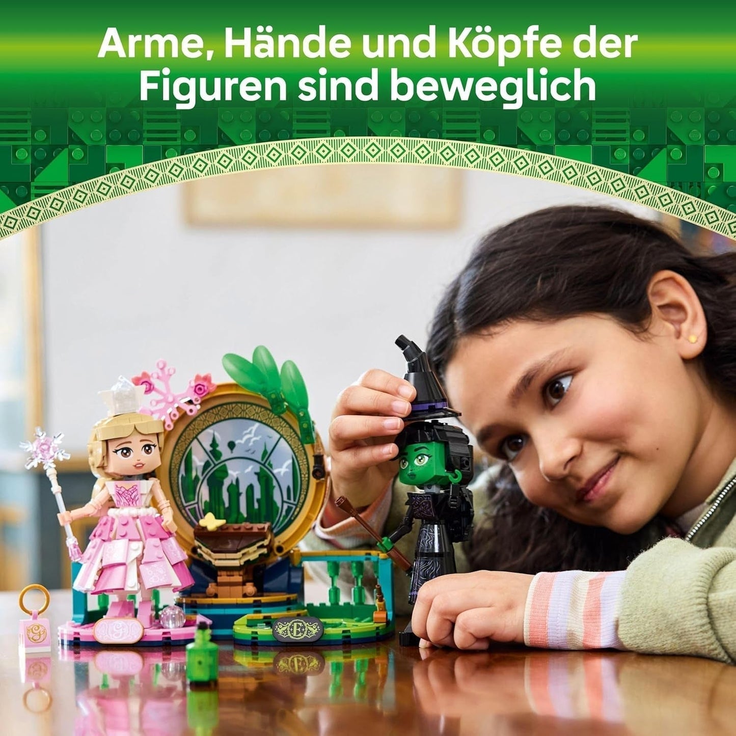 Muñecas LEGO Wicked Elphaba y Glinda - Figura de juguete coleccionable de las Brujas de Oz - Regalo creativo para niñas mayores de 10 años y fans de la película - 75682 Juegos de construcción Besuche den LEGO-Store
