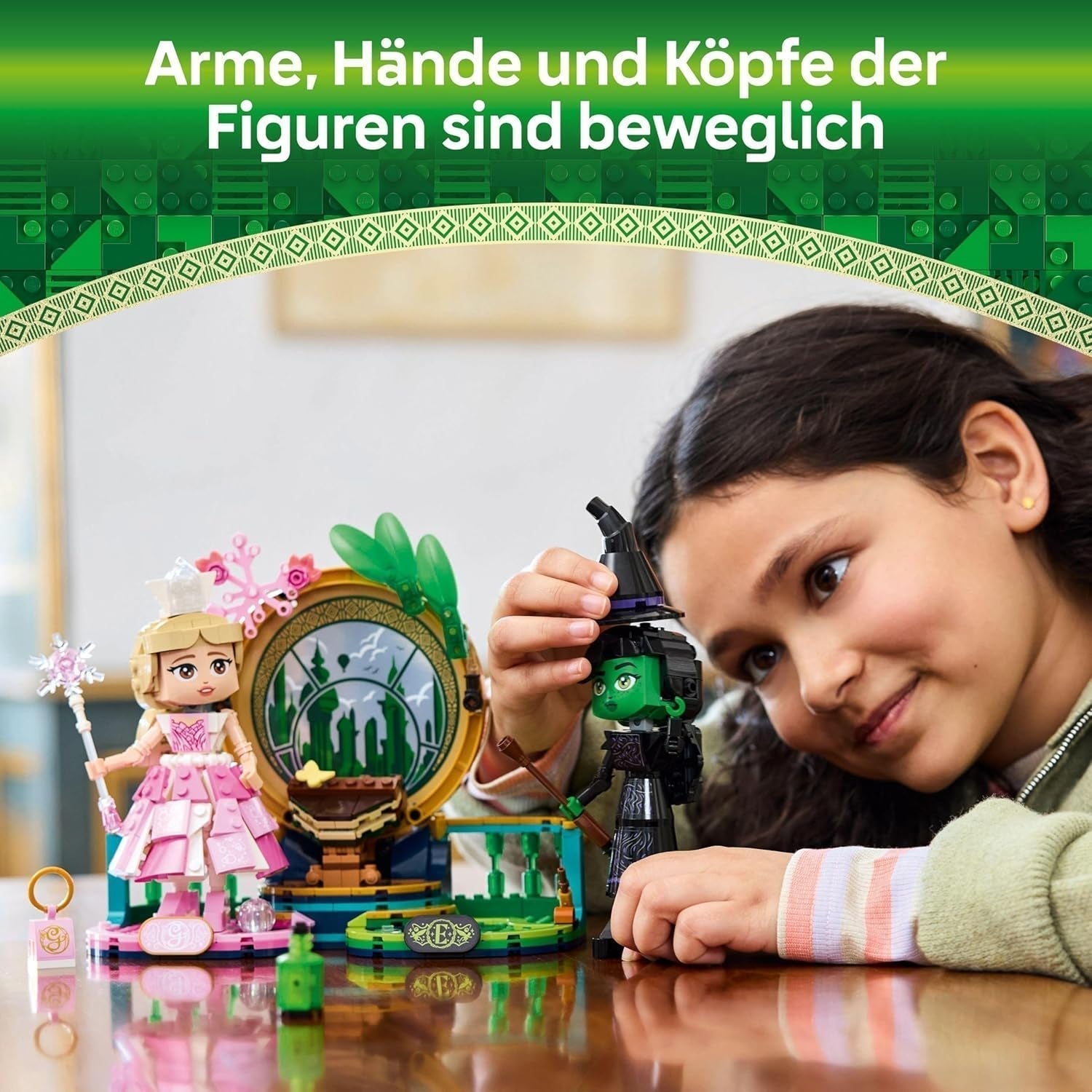 Muñecas LEGO Wicked Elphaba y Glinda - Figura de juguete coleccionable de las Brujas de Oz - Regalo creativo para niñas mayores de 10 años y fans de la película - 75682 Juegos de construcción Besuche den LEGO-Store