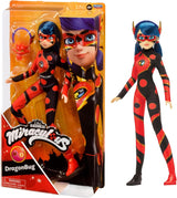 Bandai - milagrosa mariquita - muñeca marinette cambio de color sorpresa - muñeca articulada milagrosa, 26 cm + 3 sorpresas - patrón aleatorio - p50390 naty shop muñecos dragon bug