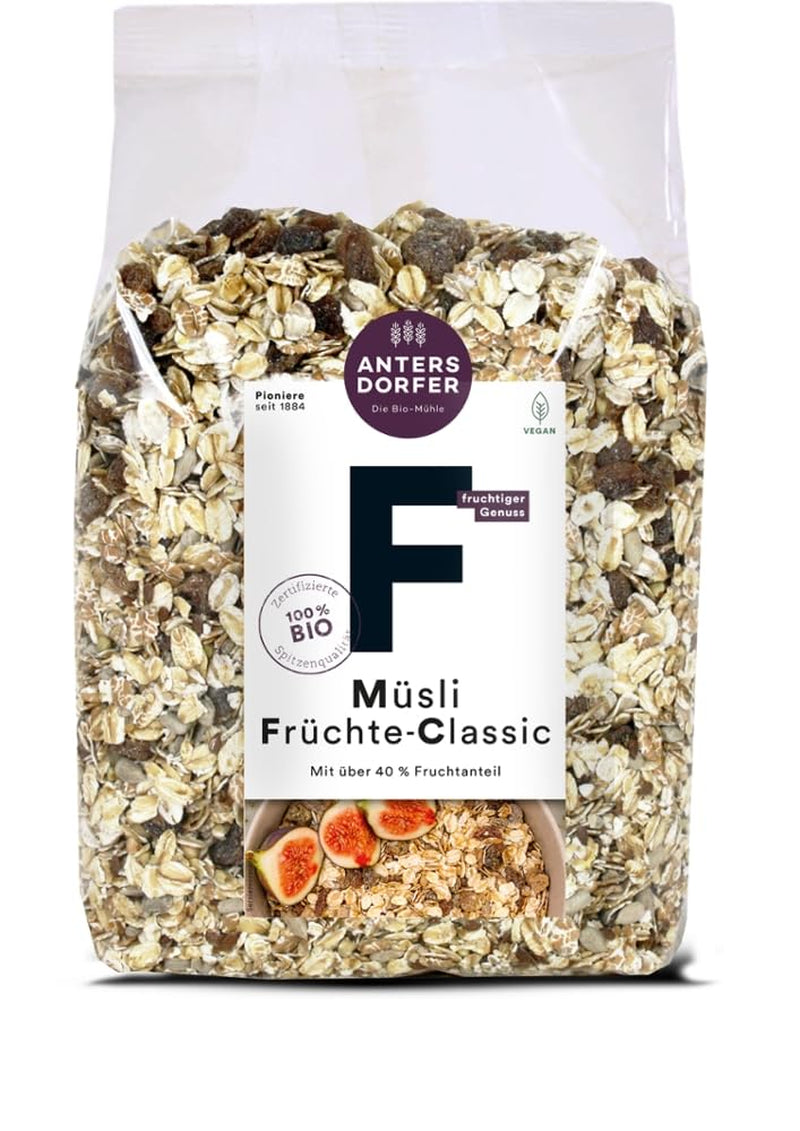 Muesli clásico con frutas, 1 kg