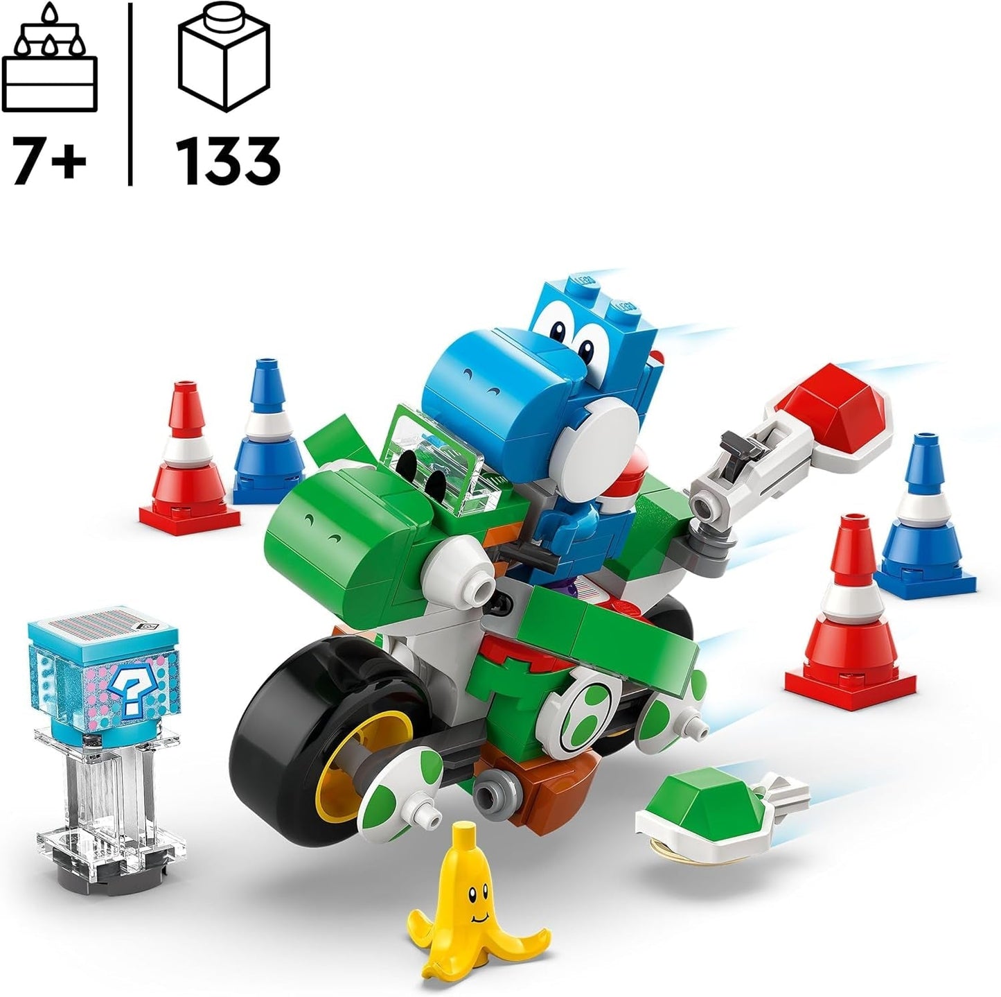 LEGO Super Mario: Mario Kart - Moto Yoshi, set coleccionable Nintendo Adventure, regalo para niños, niños, niñas y jugadores mayores de 7 años, set de colección de figuras de Yoshi 72031 Juegos de construcción Ver en LEGO-Store
