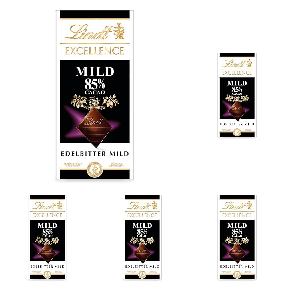 Chocolate Lindt | Barra EXCELENCIA 85% Cacao | 100g | Chocolate extra oscuro | Barra de chocolate vegana