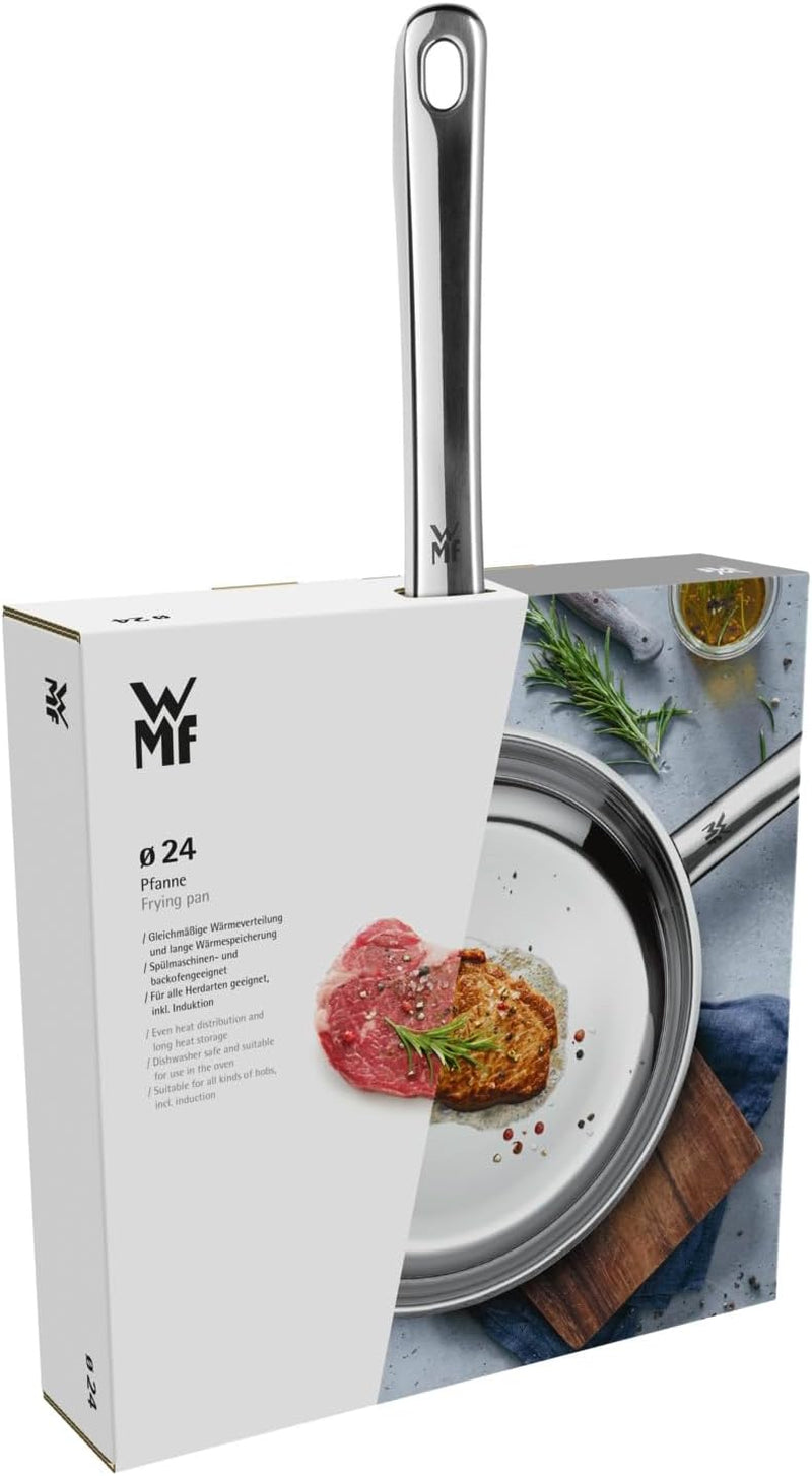 Sartén WMF Profi de acero inoxidable 24 cm inducción, sartén de acero inoxidable Cromargan Ollas y Sartenes Naty Shop