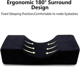 Deciniee Almohada de Pestañas en Forma de U: Almohada Ergonómica para el Cuello Almohada de Pestañas - Almohada de Franela Almohada de Extensión de Pestañas para el Hogar Salón de Belleza Almohadas Ortopédicas Cervicales Naty Shop