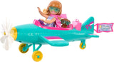 Muñeca y juego Barbie Chelsea Plane - Muñeca piloto, avión, mango y accesorios de historia, ruedas y hélices con pata de flor, a partir de 3 años, HTK38 Naty Shop Dolls Default Title