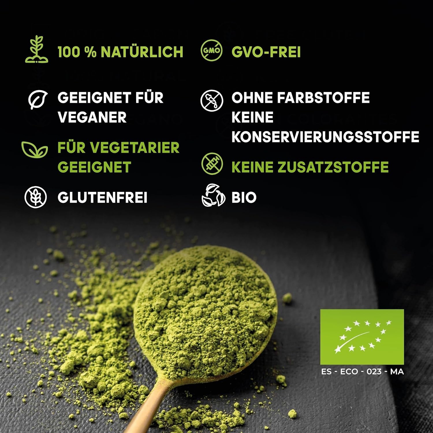 Té Matcha japonés, calidad premium, en polvo. 100% naturales. Reductor del té verde, potente desintoxicante y antioxidante. Matcha puramente cultivado - Origen: Japón (100 g)