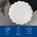 Villeroy & Boch Toy's Delight Royal Classic Vajilla de 8 piezas, Apta para lavavajillas y microondas, Blanco, Platos, Vajilla para 4 personas, Vajilla navideña, Juguetes, Porcelana Premium