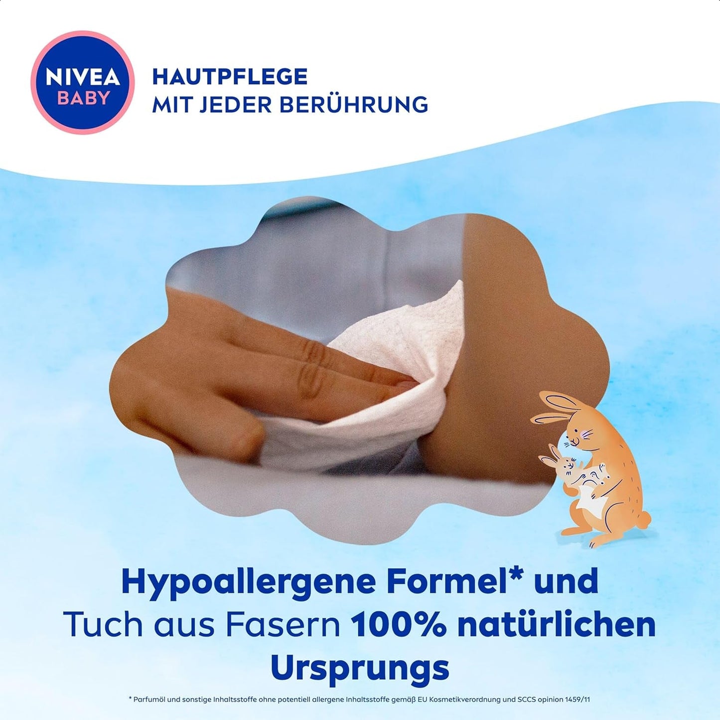 NIVEA BABY Toallitas húmedas Soft & Cream para bebés (4 x 57 piezas)