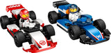 LEGO City Coches de carreras F1 Williams Racing y Haas F1 - Juguete de Fórmula 1 con coches para construir y 2 minifiguras de pilotos de carreras - Pequeñas ideas de regalos para niños y niñas a partir de 4 años 60464 Juegos de construcción Beuche den LEGO-Store