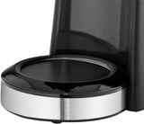 Cafetera espresso WMF Bueno con jarra de cristal, café filtrado, 10 tazas, botón encendido/apagado, sistema antigoteo, filtro oscilante, parada automática, placa calefactora, 1000W