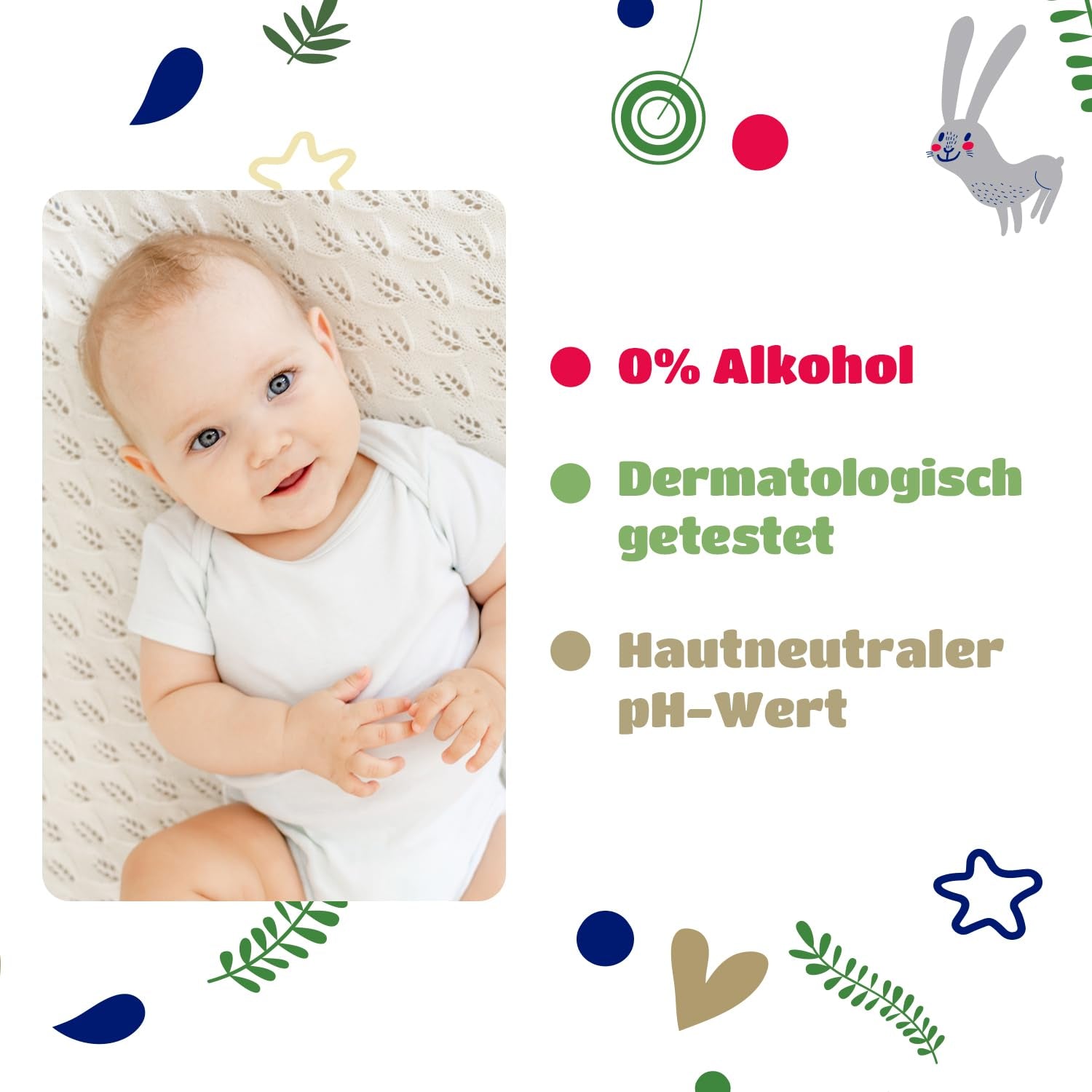 Toallitas húmedas Kindii Natural Balance para bebés - (1 x 60 uds.) Toallitas húmedas para bebés y niños - Protectoras, Aloe Vera, Fragancia delicada - 60 uds.