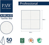 PAW - Servilletas Airlaid (40 X 40 Cm) I 50 Piezas I Perfectas para Navidad, Invierno, Vacaciones I Decoración de Mesa de Nochebuena I Servilletas Airlaid de Tela Ramas de Invierno I Ramas de Invierno