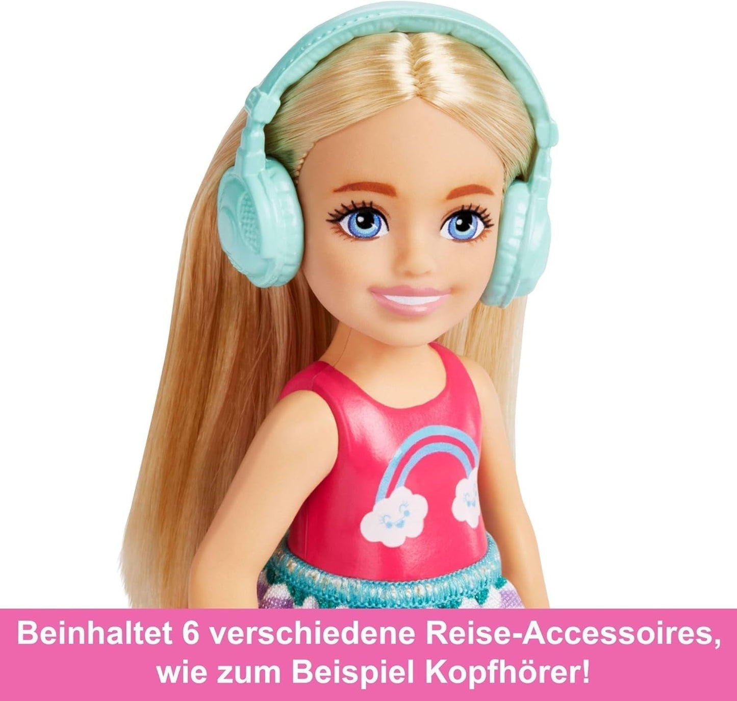 Barbie Toy Muñeca Chelsea y Accesorios Set de Viaje para Perros 6 Piezas Incluye Soporte para Perros HJY17 Naty Shop Dolls