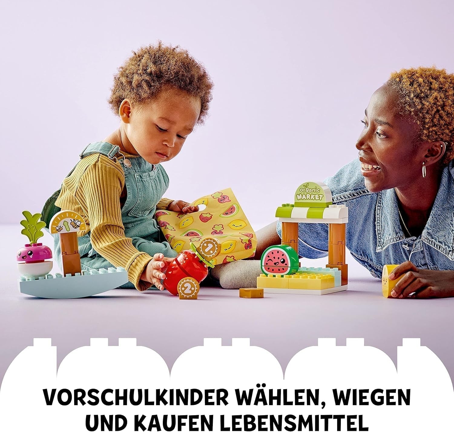 LEGO DUPLO My First Organic Market, Set de juguetería para niños y niñas, juguete educativo para niños pequeños a partir de 1,5 años, accesorios para frutas y verduras 10983 Juegos de construcción Besuche den LEGO-Store