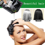 Color de cabello instantáneo Champú para tinte negro Dura 30 días Ingredientes naturales Naty Shop Tinte para el cabello