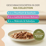 IAMS Delights Sea Collection Comida húmeda para gatos sin cereales - Paquete múltiple con variedad de pescado en salsa, comida húmeda sin cereales para gatos a partir de 1 año, 12 x 85 g