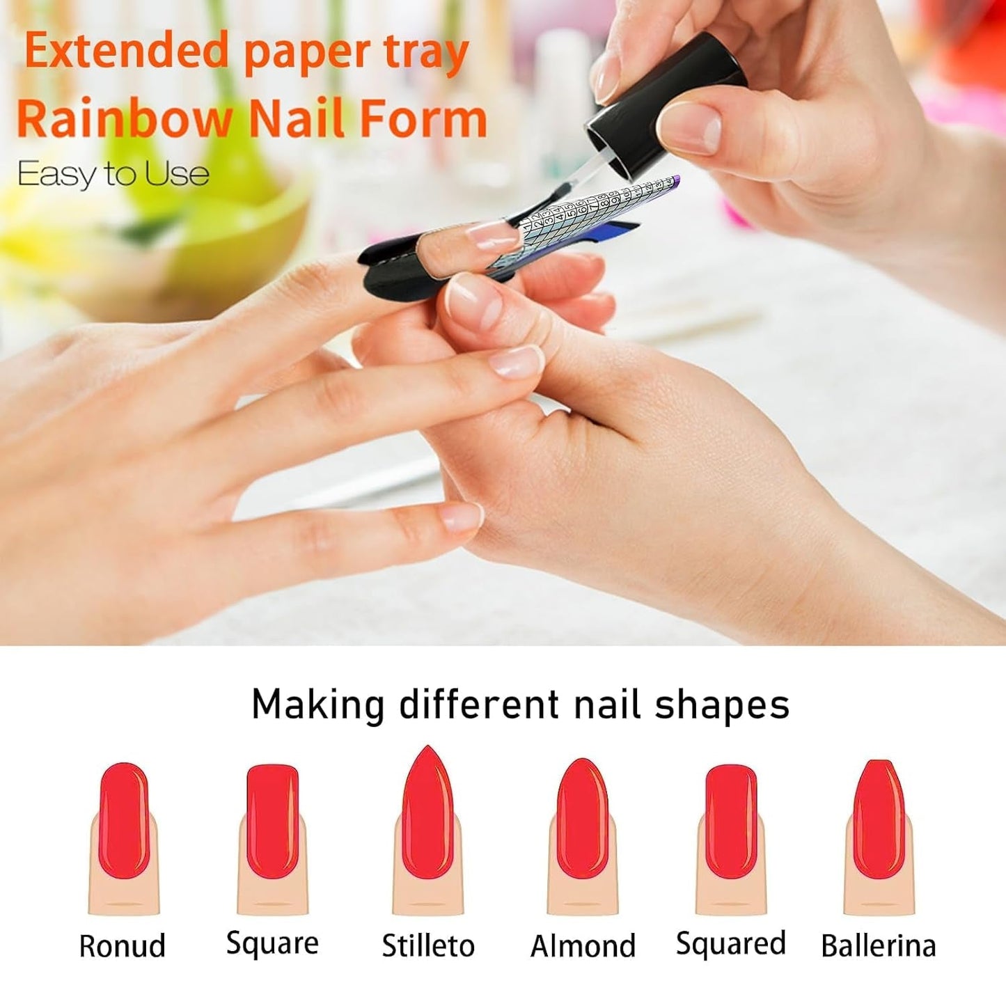 100 plantillas para decoración de uñas, plantillas de modelado autoadhesivas con 4 hojas de almohadillas adhesivas transparentes para uñas y 3 limas de uñas, accesorios de extensión de uñas de gel para uñas artificiales