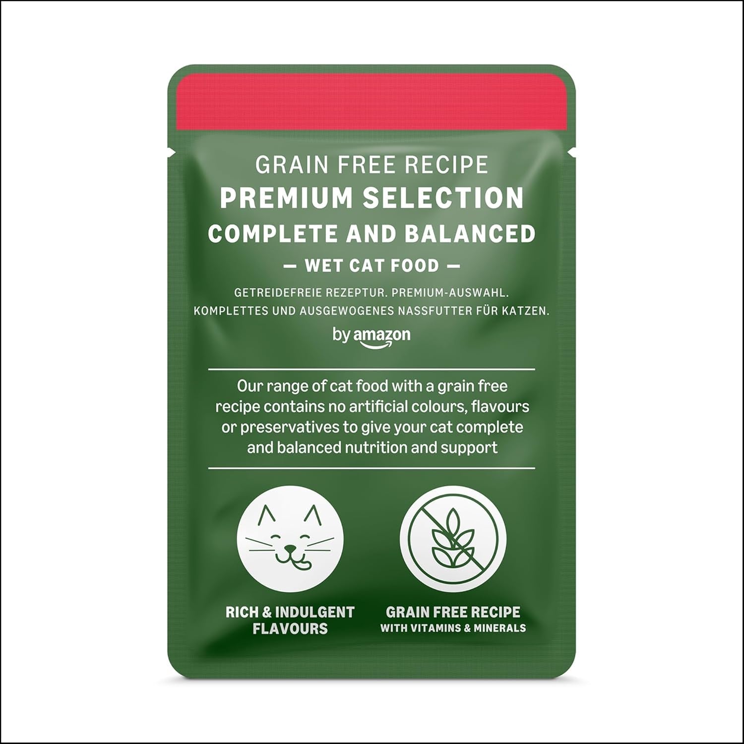 Amazon Comida Húmeda para Gatos Adultos Grain Free Selección de Carne en Caldo 4,76kg 56 Paquetes de 85g (Anteriormente Lifelong)