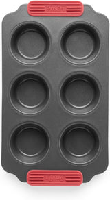 Lékué Muffin-Backform, Antihaftbeschichte, Metall, 6 moldes y bandejas Mulden Naty Shop