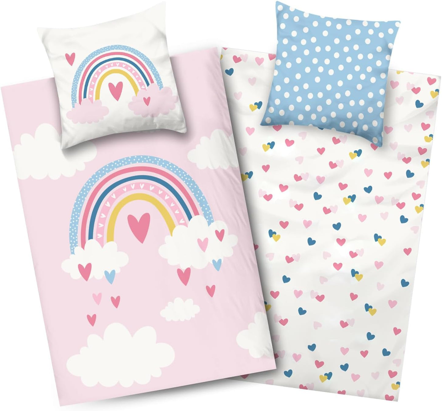 Aminata Kids Ropa de cama para niños, arcoíris, reversible Ropa de cama infantil Naty Shop Default Title