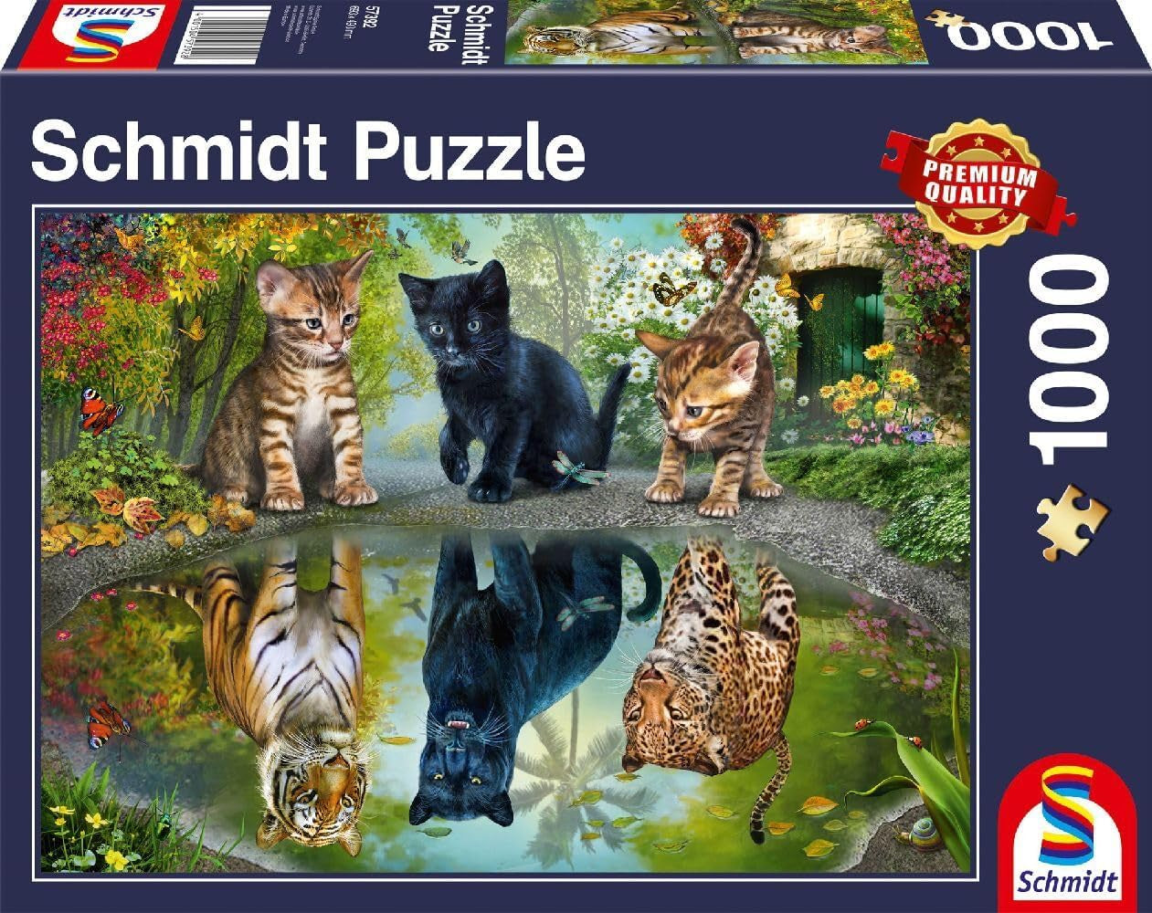 Schmidt Spiele 57392 Dream Big, gatos, rompecabezas de 1000 piezas Puzzle Naty Shop Título predeterminado