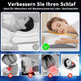 Almohada viscoelástica Almohada para el cuello Almohada ortopédica: diseño ergonómico Forma hueca para personas que duermen de lado, boca arriba y boca abajo Gris Almohadas ortopédicas cervicales Naty Shop