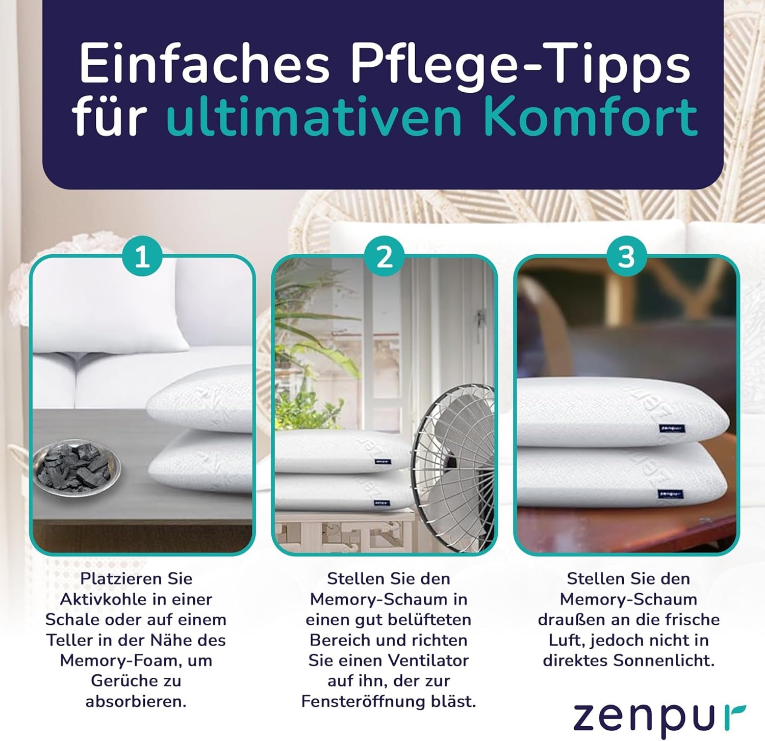 Juego de 2 Almohadas para Apoyar el Cuello 40X60-13Cm - Almohada ergonómica para dormir para cuello y hombros, certificado Oeko-Tex Almohadas ortopédicas cervicales Naty Shop