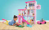 Barbie Dream House (114 Cm), Casa de Muñecas de 3 Pisos, Piscina, Tobogán, Elevador de Silla de Ruedas, 75 Accesorios, Muñecas, Apta como Regalo para Niños de 3 Años en Adelante, GRG93 Naty Shop Casas de Muñecas