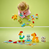 LEGO DUPLO Tren de Animales, Tren de Juguete con Ruedas, Figuras de Animales de Construcción y Reconstrucción Creativas, Juguete Educativo para Niños Pequeños, Regalo de Cumpleaños para Amantes de los Animales Niñas y Niños 1½ Años 10412 Juegos de Construcción Besuche den LEGO-Store