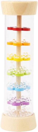 Sonajero Rainmaker "Safari" de Small Foot, fascinante juguete sensorial de madera, para niños a partir de 6 meses, 12458 Jucarii Bebe Naty Shop Rainmaker