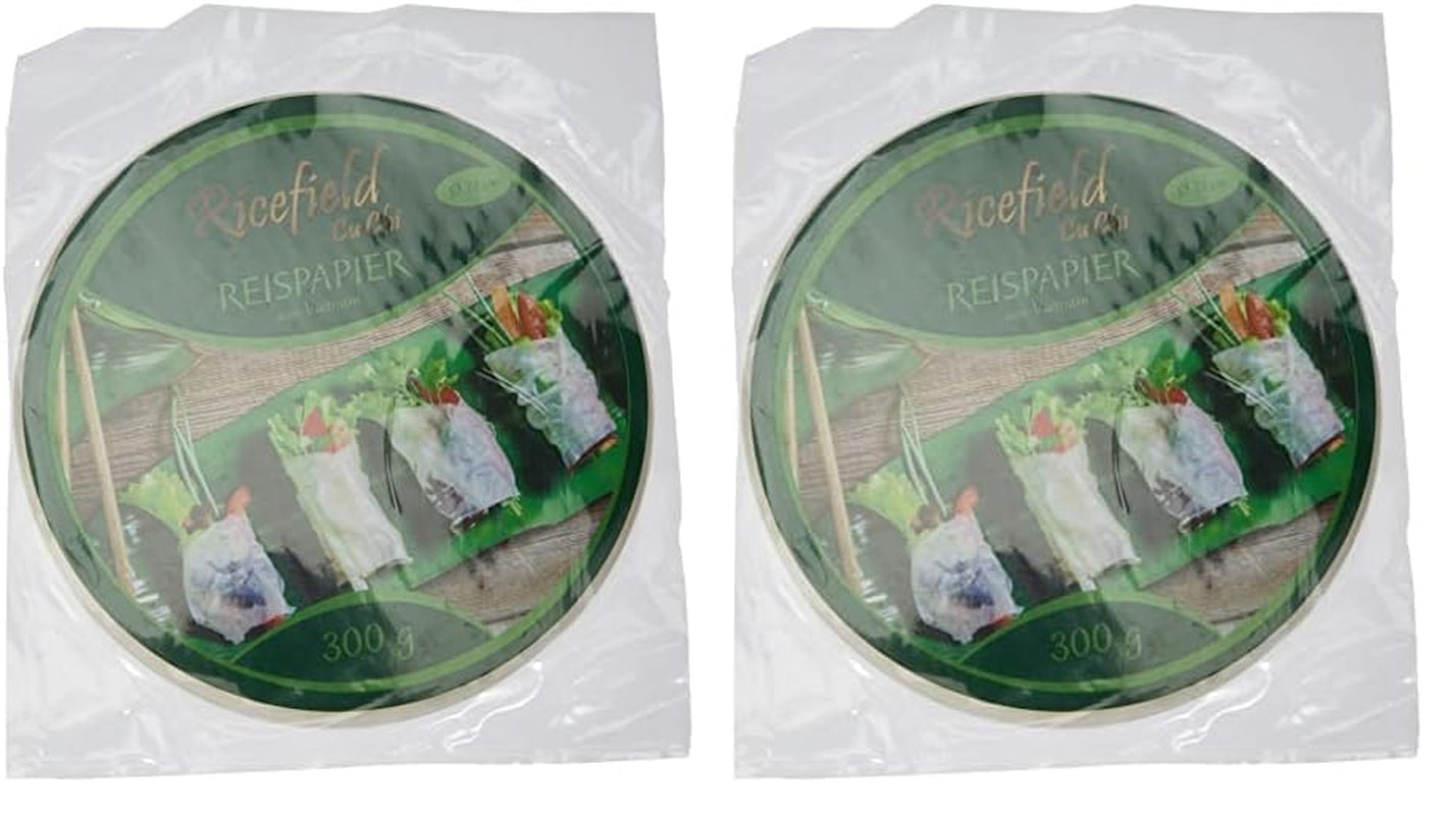Papel de arroz Ricefield, redondo, 22 cm, 1 paquete (300 g)