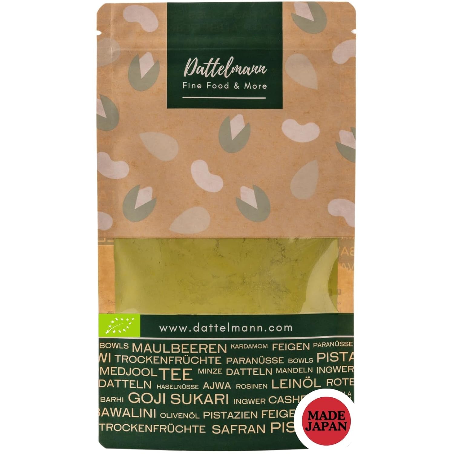 DATTELMANN® - Té Matcha orgánico en polvo 100 g – Original de Japón