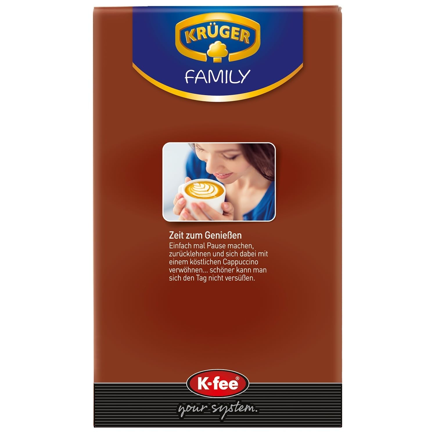 KRÜGER Cappuccino Schoko Cápsulas de café, compatibles con K-fee y ALDI EXPRESSI* Kapselmaschinen, café instantáneo aromatizado, 96 cápsulas