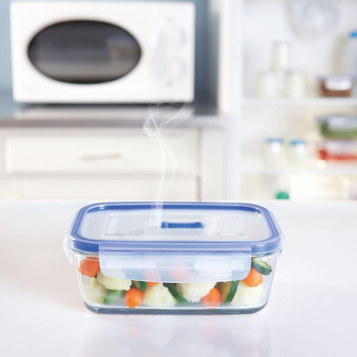 Envases Herméticos Rectangulares Pure Box Active - 197cl Bicolor Cajas para conservación de alimentos Naty Shop