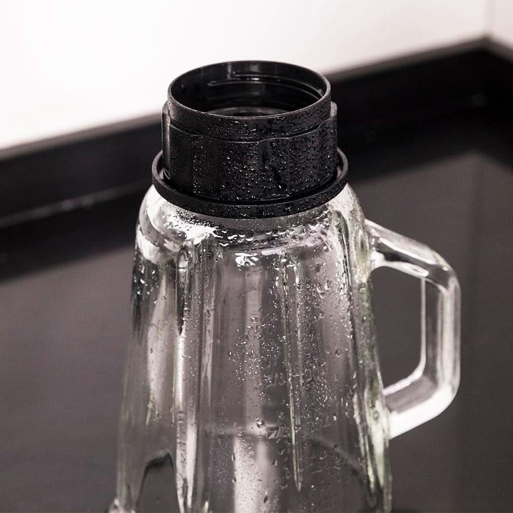 Cecotec Batidora Glas Power Schwarz Titan 1000 INOX. 1000 W, Edelstahlgehäuse, 6-Blatt-Blatt Mit Schwarzer Titanbeschichtung, 1,5-L-Glaskrug, 5 Geschwindigkeiten [Energieeffizienzklasse a +] Cocina Naty Shop