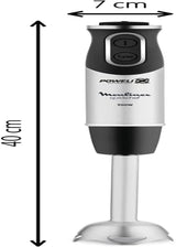 DD6558 DD655810 Batidora de mano Quickchef 3 en 1, tecnología Powelix, 3 Zubehörteile, Edelstahl, Stahl/Negro Cocina Naty Shop