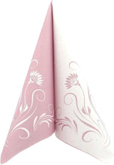 Appartina Elegantia Servilletas Airlaid Tipo Tela 40X40 Cm, Servilleta de Boda de Alta Calidad, Servilletas de Boda Tipo Tela Servilletas Desechables para Diversas Ocasiones (Rosa Oscuro)