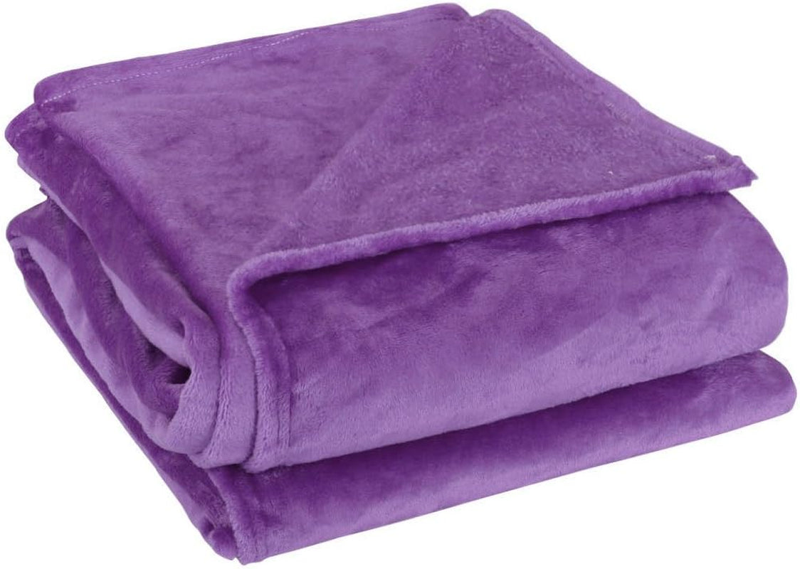 Sourcing Map Manta acogedora colcha Manta de lana suave y cálida como manta de sofá Manta de sofá Sala de estar y manta de peluche Manta de lana suave terciopelo felpa verde manzana 150X200Cm Camas y mantas uxcell Púrpura 180X200Cm