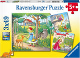 Ravensburger Puzzle para niños - 08051 Rapunzel, Caperucita Roja y el Rey Rana - Puzzle de 3X49 piezas para niños 5+ Puzzle de 3X49 piezas Naty Shop Título predeterminado