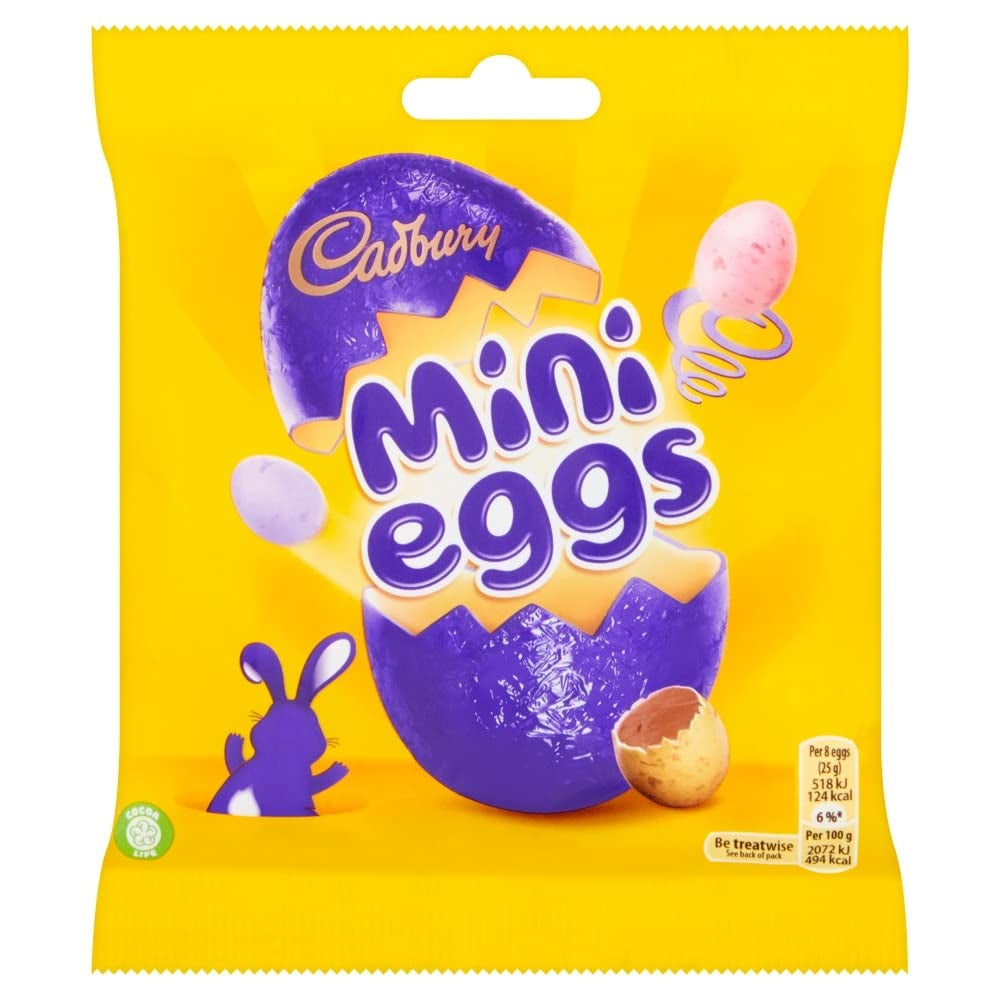 Bolsa sólida de pequeños huevos de chocolate (80 g) en una bandeja de azúcar crujiente (Easter Forms)