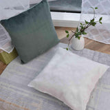 Almohada tipo caja para cortina Almohada decorativa L x A 45X45 cm Jacquard verde "Greta" con diseño de espiga Cuidado fácil Cierre de cremallera Relleno suave 320G - Variedad de colores, 2023510 Almohadas de viaje Naty Shop