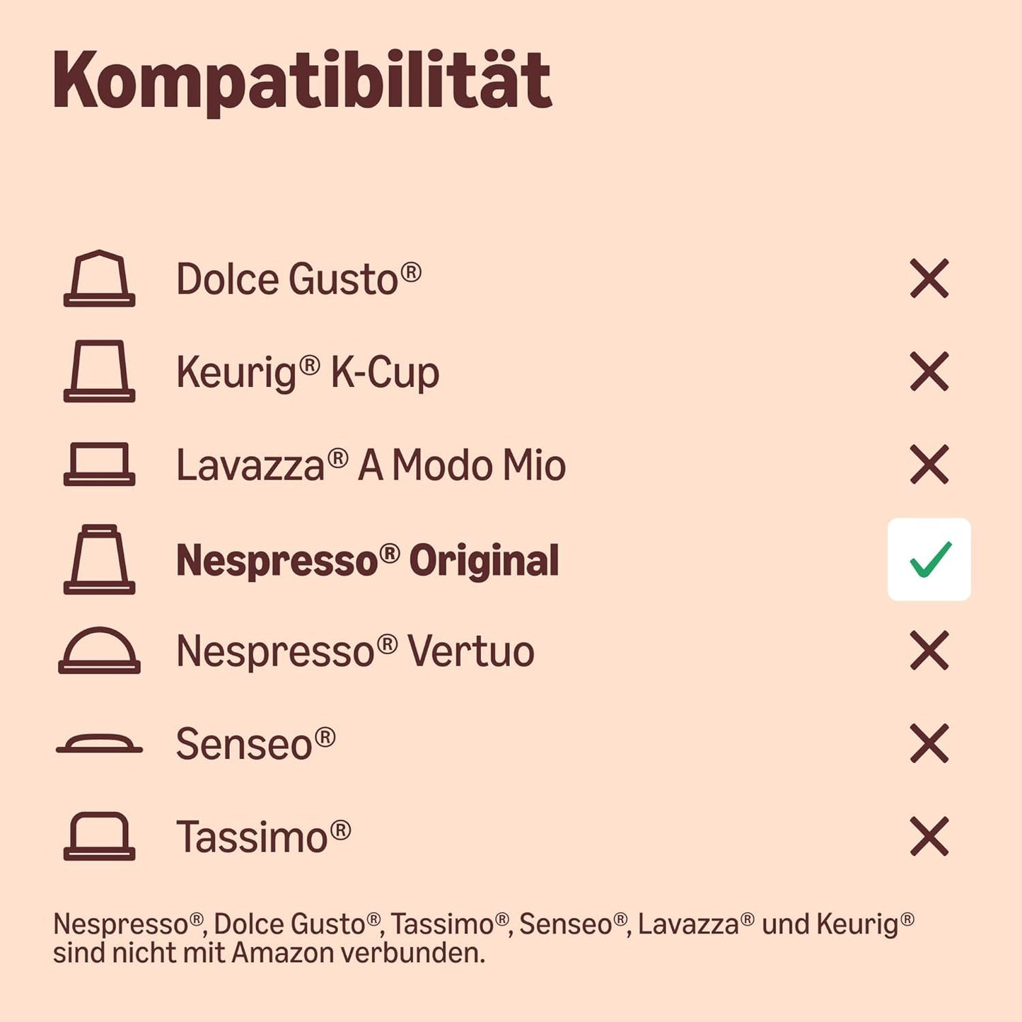 Por Amazon Heimkompostierbare Kaffeekapseln, kompatibel mit Nespresso, 100 % kolumbianischer Arábica, 20 Stück – Rainforest Alliance-zertifiziert