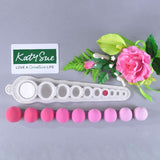 Katy Sue, Diferencia de hemisferios de silicio moldeado. Dimensiones, Dosificación Pasta de azúcar, 10 cavidades Cocina Naty Shop