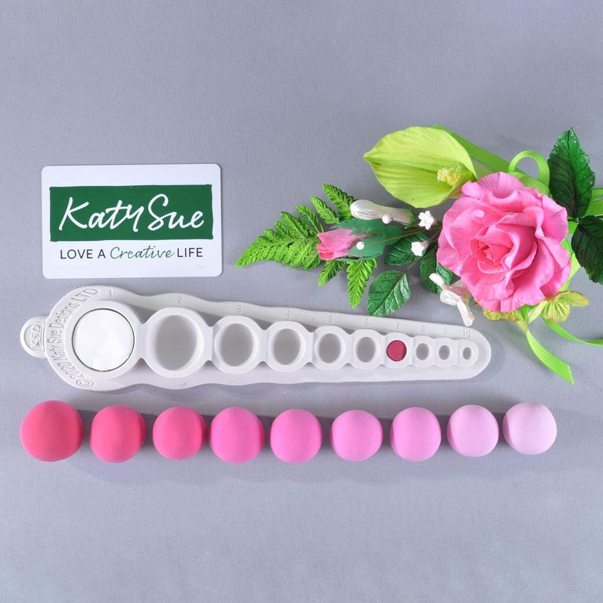 Katy Sue, Diferencia de hemisferios de silicio moldeado. Dimensiones, Dosificación Pasta de azúcar, 10 cavidades Cocina Naty Shop