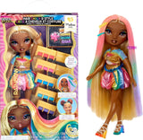 Muñeca Rainbow High Hair Chalk & Styling - Meline - Muñeca de 28 cm con tiza para el cabello lavable arco iris y oro, colorear, peinar, jugar, enjuagar y repetir, para niños de 4 a 12 años