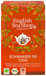 ETS - Té Negro Chai, Naturland BIO, 20 Bolsitas de Té (Pack de 2)