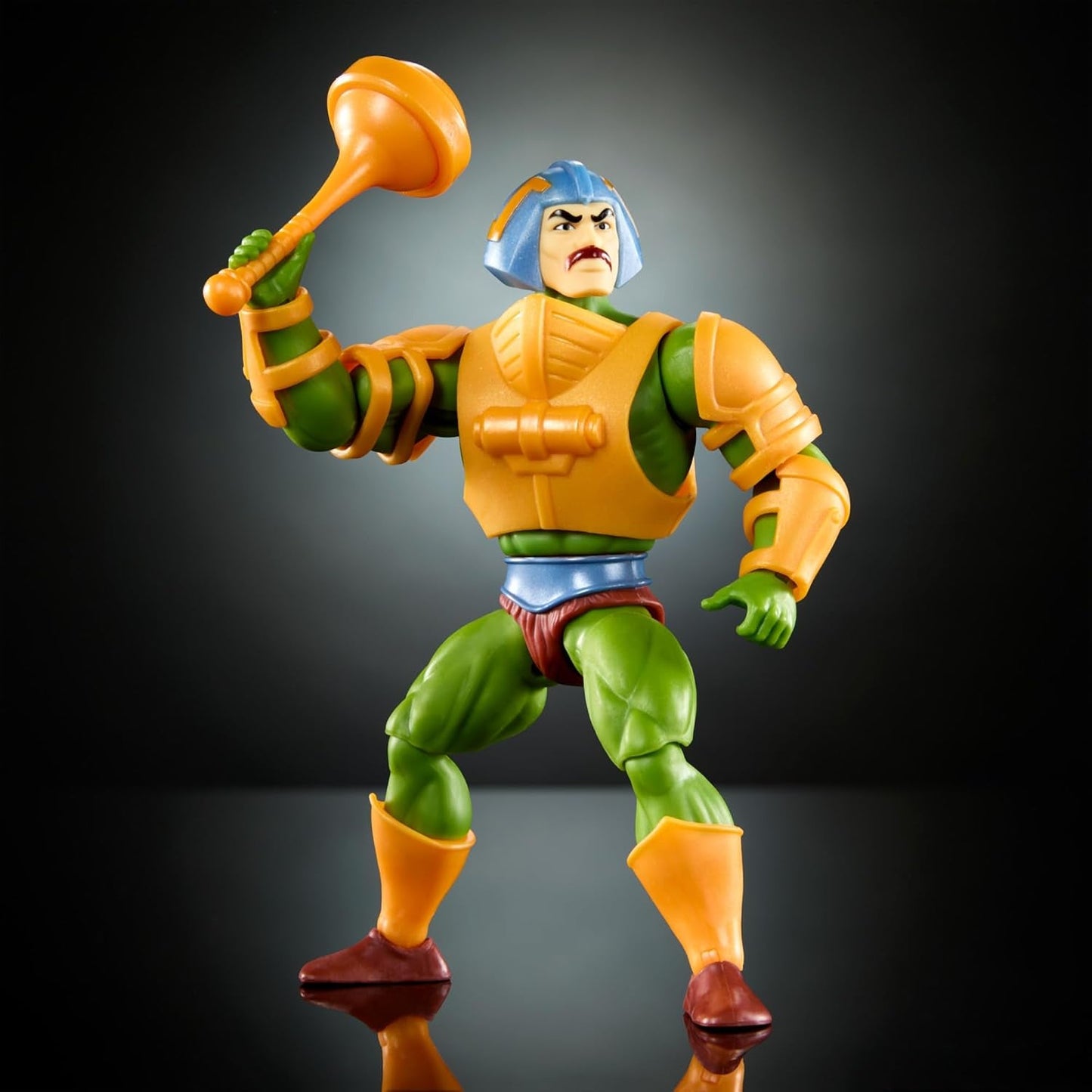 Juguete Masters of the Universe Origins, figura de acción de Duncan Man-At-Arms de la colección Cartoon, altura aprox. 14 cm, héroe con armadura removible y accesorios, Figuras de acción HYD25 Naty Shop
