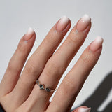Juego de Uñas Postizas Adhesivas - Uñas Postizas Francesas - 24 Piezas Diseño Cuadrado Corto Blanco Rosa Degradado Uñas Artificiales Manicura Bailarina (Degradado Rosa Corto)